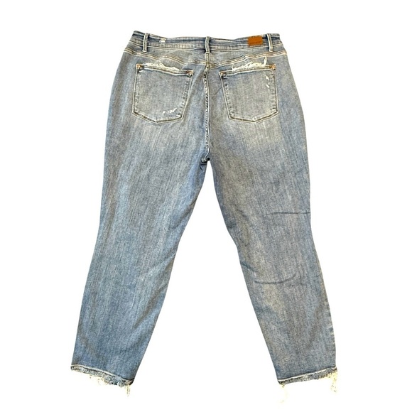 Judy Blue On The Road Boyfriend High Rise Button Fly Jeans. Blue Size 20W #1429 - Picture 6 of 10